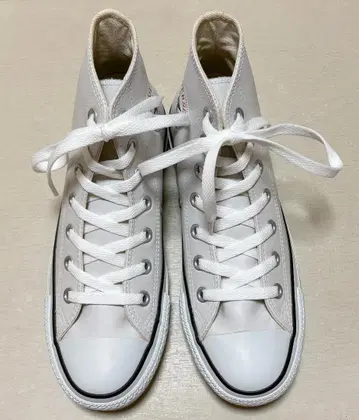 컨버스 올스타 가죽 HI 화이트 24cm 새상품