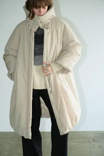 CLANE BALLOON HOODIE LONG DOWN COAT