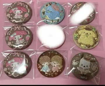 산리오 자수 캔뱃지 마이멜로디 포차코 폼폼푸딩 etc.