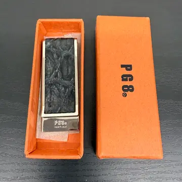 PG8 악어 무늬 머니클립 블랙 박스 포함 사용감 적음
