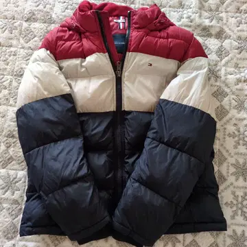 TOMMY HILFIGER 후드 부착 다운 자켓 L