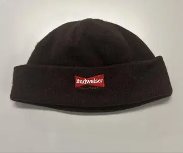 Budweiser 브라운 니트 모자