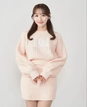 darich 다리치 퀼팅 로고 니트 셋업