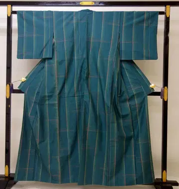 S 사이즈 새상품급 중고  줄무늬 바치 카라 청록색 N71007-15