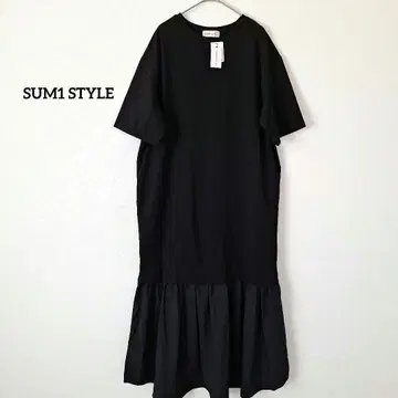 SUM1 STYLE 스미스타일 도킹 원피스 블랙