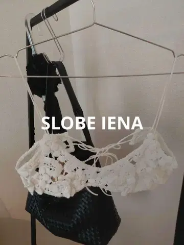 SLOBE IENA 코튼 레이스 뷔스티에
