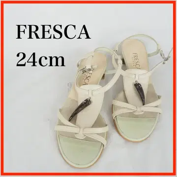 O6179*FRESCA*긴자 요시노야*샌들*24cm*베이지 계열
