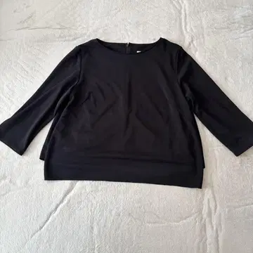 플라스테 PLST 네이비 상의 레이스 M 블라우스 셔츠