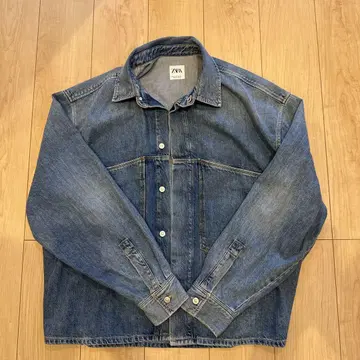 ZARA 데님 자켓 데님 블루