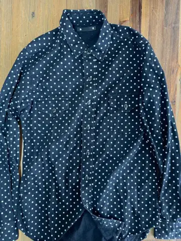 MINEDENIM 마인 데님 Simple Dot 데님 웨스턴 셔츠