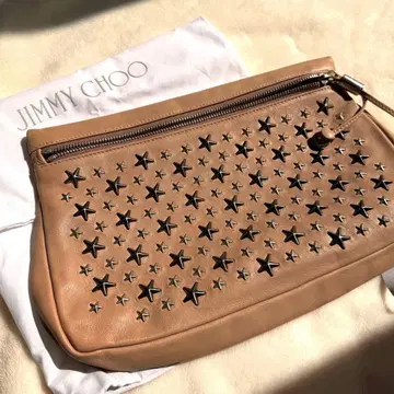 JIMMY CHOO 베이지 클러치백