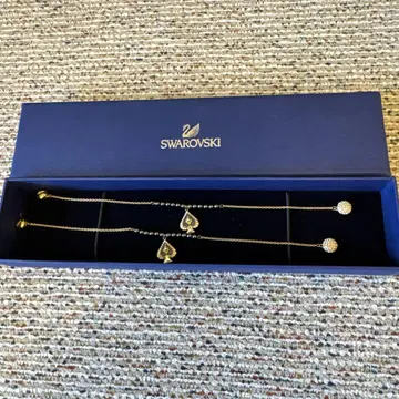 Swarovski 골드 믹스 팔찌 초커