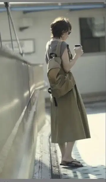 에르베샤 펠리에 새상품급 데이팩 978N 카키 베이지