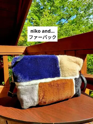 niko and - 패치워크 퍼 숄더백