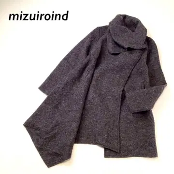 [ 새상품급 ] mizuiroind 비대칭 부클 니트 가디건