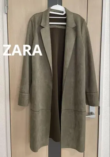 ZARA 라이트 스웨이드 아우터 코트