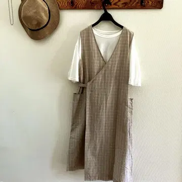 natural laundry 체크 원피스