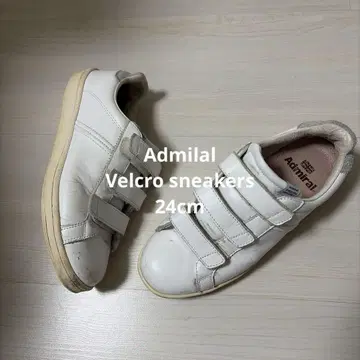 Admiral 가죽 스니커즈 여성용 벨크로 24cm