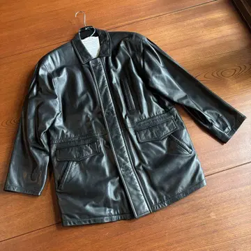 Austin Reed 오스틴 리드 고급 양가죽 레더 코트 M 사이즈