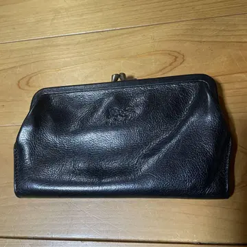 가죽제 블랙 장지갑 카드 포켓 부착