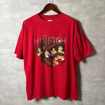 NBA 티셔츠 시카고 불스 Kirk Hinrich 포토 프린트 XL