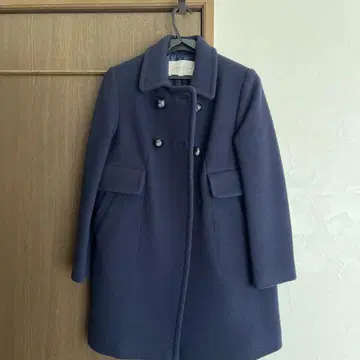 울 네이비 피코트 폴앤조