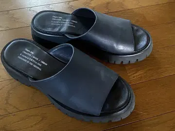 CasperJohn 블랙 통굽 샌들 M 사이즈
