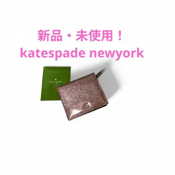kate spadenewyork 핑크 글리터 접이식 지갑