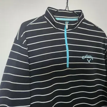 새상품급 Callaway 남성용 긴팔 골프웨어 하프 지퍼 3L 495