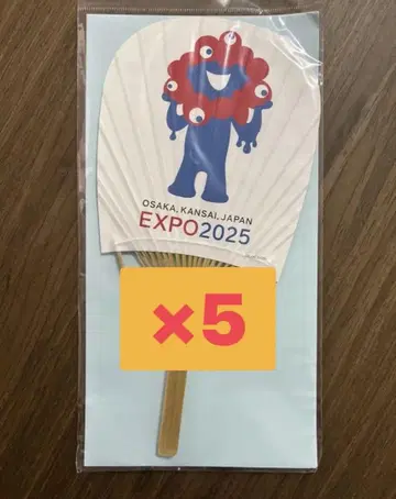 EXPO2025 미니 코반 엽서 부채 (미야쿠미야쿠) 5장