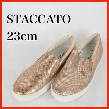 O6185*STACCATO*슬립온*23cm*핑크 라메