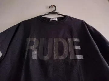 RUDE GALLERY 빅 실루엣 T셔츠 블랙