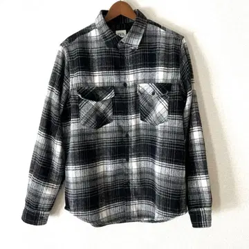 ZARA 체크 기모 셔츠