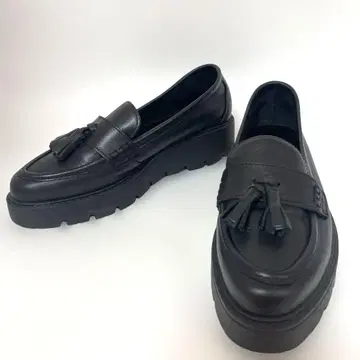 stilmoda 스틸모다 태슬 통굽 신발 블랙 천연 가죽 38