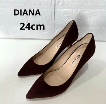 [ 새상품급 ] DIANA 스웨이드 펌프스 핑힐 24cm