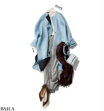 Demi-Luxe BEAMS 리버 코트 36 네이비