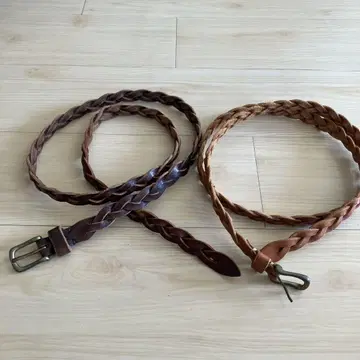 저널 Broe & co 가죽 벨트 가죽 웨빙 벨트 2개 세트