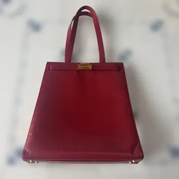 에트로 ETRO 버건디 가죽 토트백