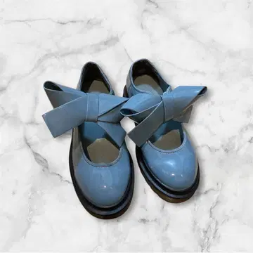 merry jenny 에나멜 리본 러버 슈즈