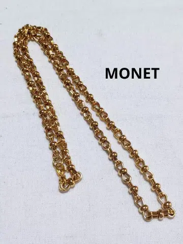 5j MONET 골드 링크 체인 목걸이 새상품급 새상품