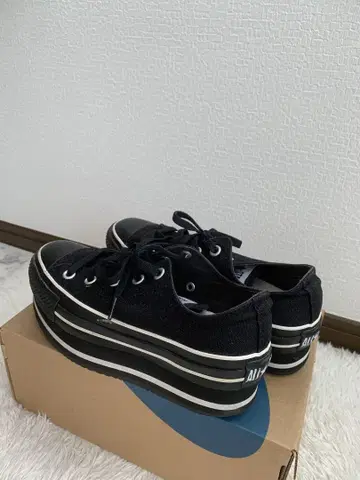 ALL STAR 컨버스 블랙 통굽 스니커즈