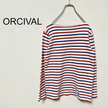 오르치발 ORCIVAL 긴팔 T셔츠 스트라이프 마린 보더