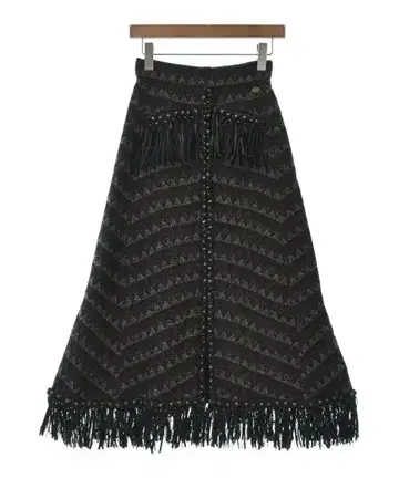 CHANEL 롱 맥시 길이 스커트 여성용