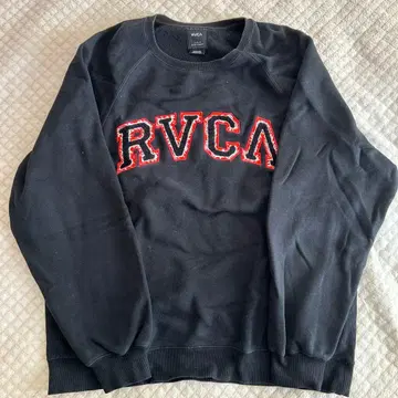 RVCA 블랙 크루넥 맨투맨 L