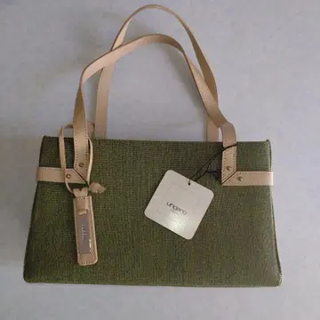 ungaro 택 포함 올리브 그린 핸드백