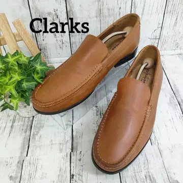 Clarks 클락스 로퍼 슬립온 가죽 신발 비즈니스 슈즈 브라운