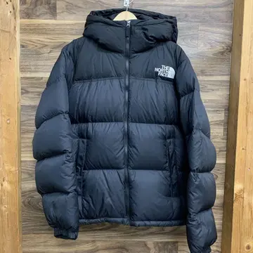 중고 The North Face Nuptse Hoodie 'Black'