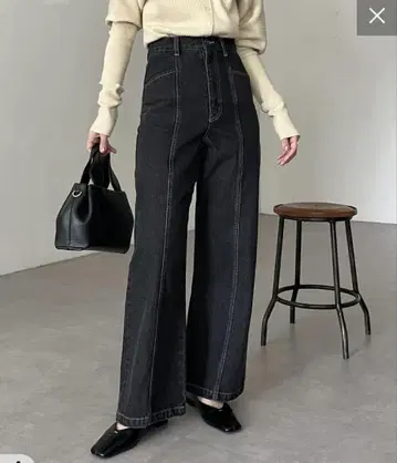 [ 이사 전 한정 가격 ] 카프리슈 마쥬 데님 블랙
