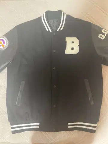 90s 바시티 자켓 가죽 자켓 블랙 블랙