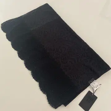 [택 포함 새상품] ANNA SUI 실크 오간자 스톨 블랙